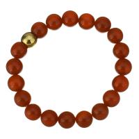 Dyed Jade Bracelet, with Stainless Steel, gold color plated, for woman, 10mm Approx 7 Inch 