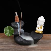 Incense Smoke Flow Backflow Holder Ceramic Incense Burner, Porcelain, durable 