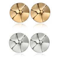 Pendientes de Perno de Aleación de Zinc, acero inoxidable aguja de pendiente, chapado, para mujer, más colores para la opción, libre de plomo & cadmio, 48mm, Vendido por Par