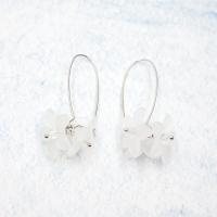 plata de ley 925 pendientes, con Acrílico, para mujer, 43mm, Vendido por Par