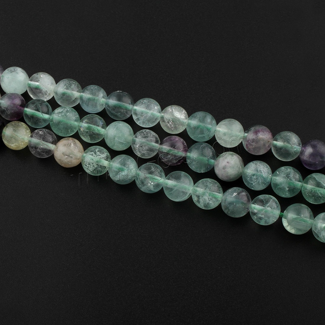 Colorful Fluorite Beads, Round, different size for choice, Hole:Approx 1mm, Length:Approx 15 Inch, Sold By Strand