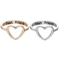 Enamel Stainless Steel Finger Ring, Heart, plated & for woman 