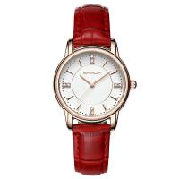 Reloj de Pulsera de mujeres, Cuero de PU, con dial de aleación de cinc, chapado, ajustable & para mujer & impermeable, más colores para la opción, 32x16mm, longitud:aproximado 9 Inch, Vendido por UD