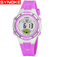 Reloj para niños Synoke®, El plastico, con Vidrio & acero inoxidable, movimiento chino, Resistente al agua de la vida & para  los niños & ajustable & LED & luminoso, más colores para la opción, 37.54x13.65mm, longitud:aproximado 9 Inch, Vendido por UD