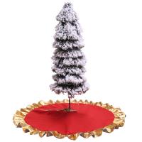 tissu Christmas Tree Skirt, Bijoux de Noël, rouge, 900, Vendu par PC