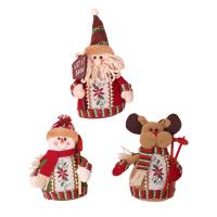 Cloth Christmas Shop Window Decoration, Christmas jewelry red 