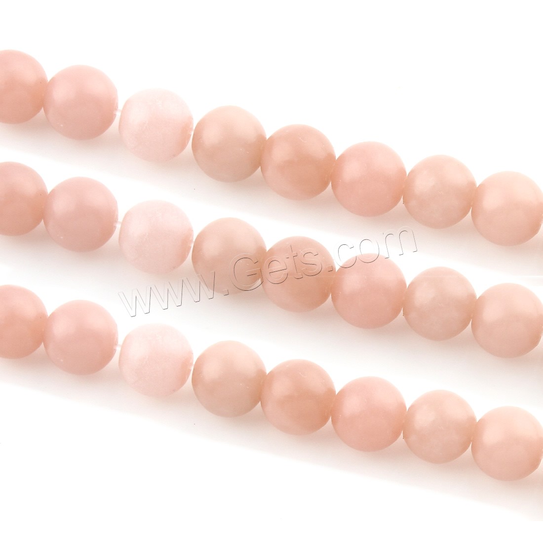 opale rose goutte, Rond, normes différentes pour le choix, Trou:Environ 1mm, Longueur:Environ 15.5 pouce, Vendu par brin