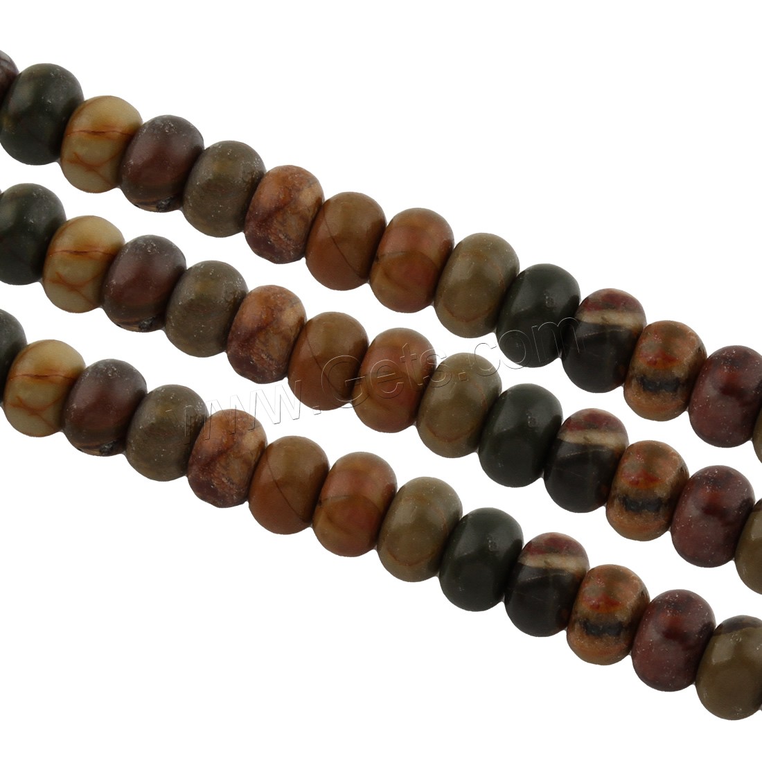 Pinus koraiensis Beads, with Fishing Line, Flat Round, different size for choice, Hole:Approx 1mm, Length:Approx 15.5 Inch, Sold By Strand