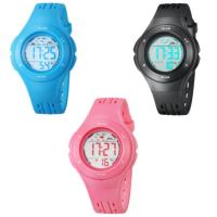 Reloj infantil VILAM®, Caucho de PU, con plástico ABS, Resistente al agua de la vida & unisexo & para  los niños & LED, más colores para la opción, 35.6mm, longitud:aproximado 8.6 Inch, Vendido por UD