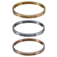 ステンレス ブレスレット, とともに クリスタル, メッキ, 女性用 & 切り面, 無色, 6mm, 内径:約 59mm, 売り手 パソコン