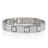 Acier titane bracelet, avec hématite magnétique, protection contre les radiations & pour homme, 12mm Environ 8 pouce, Vendu par brin