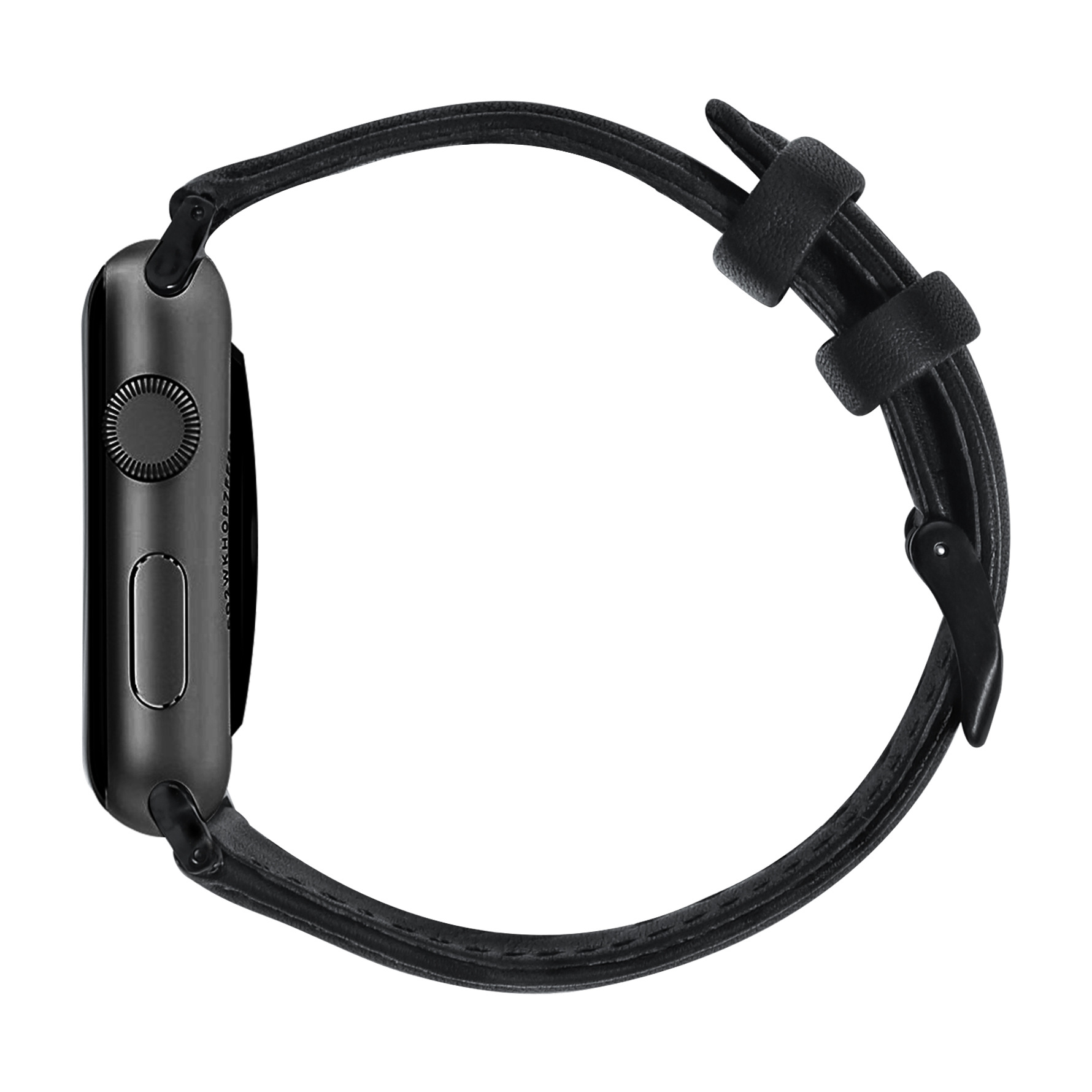 Cuero Venda de reloj, con acero inoxidable, Sostenible & para el reloj de apple & diverso tamaño para la opción, más colores para la opción, longitud:aproximado 8.5 Inch, Vendido por UD