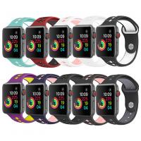 silicone bracelet de montre, acier inoxydable fermoir bande de montre, pour Apple Watch & normes différentes pour le choix, plus de couleurs à choisir Environ 5.5-8.1 pouce, Vendu par PC