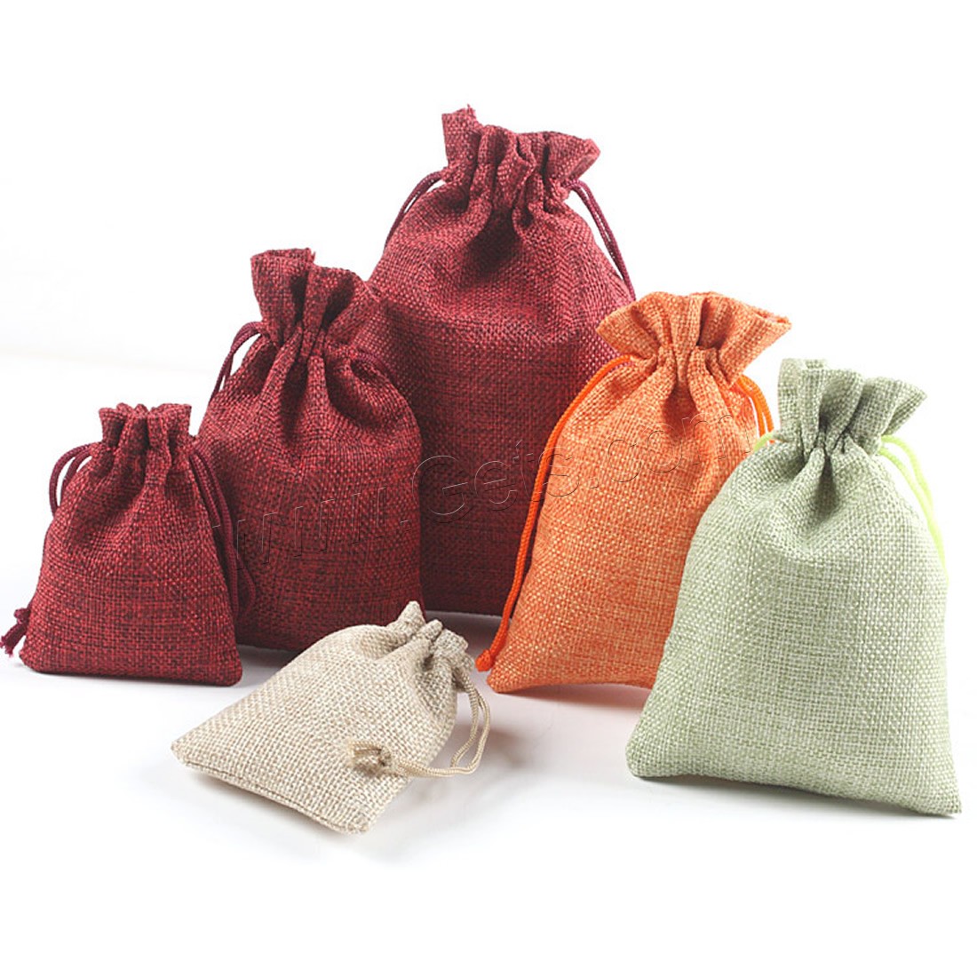 Cotton Jewelry Pouches, with Cloth, durable & different size for choice, more colors for choice, 10PCs/Lot, Sold By Lot