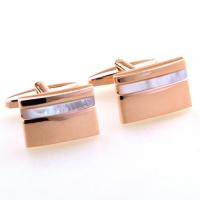 Brass Cufflinks, with Cats Eye, plated, Unisex 