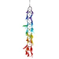 Fashion Dream Catcher, Cotton, with Feather, Tassel, 780mm [