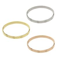 Brazalete del acero inoxidable, chapado, diverso tamaño para la opción, más colores para la opción, 6mm, longitud:aproximado 8 Inch, Vendido por UD[