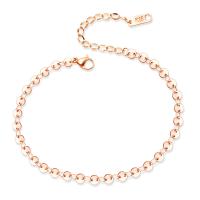 Joyería pulseras de acero inoxidable, acero inoxidable 316L, con 2inch extender cadena, chapado, para mujer, más colores para la opción, 4x0.3mm, longitud:aproximado 7.4 Inch, Vendido por Sarta