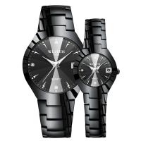 Montre à bijoux unisexe WLISH®, acier inoxydable, avec verre & alliage de zinc, mouvement chinoise, Placage, Résistant à l’eau de vie & normes différentes pour le choix & lumineux & avec strass, plus de couleurs à choisir, Vendu par PC