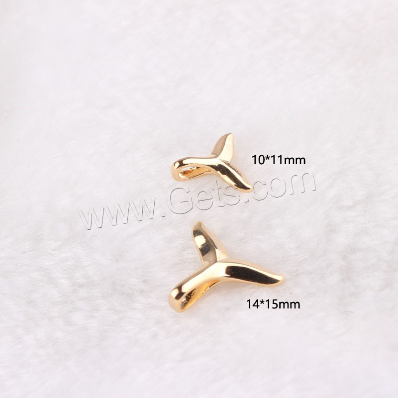 Brass Jewelry Pendants, 18K gold plated, different size for choice & for woman, Hole:Approx 0.5mm, 20PCs/Lot, Sold By Lot