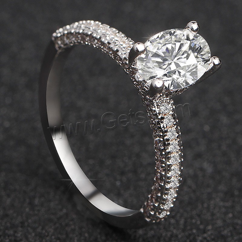 Rhinestone Brass Finger Ring, plated, different size for choice & for woman & with rhinestone, more colors for choice, Sold By PC