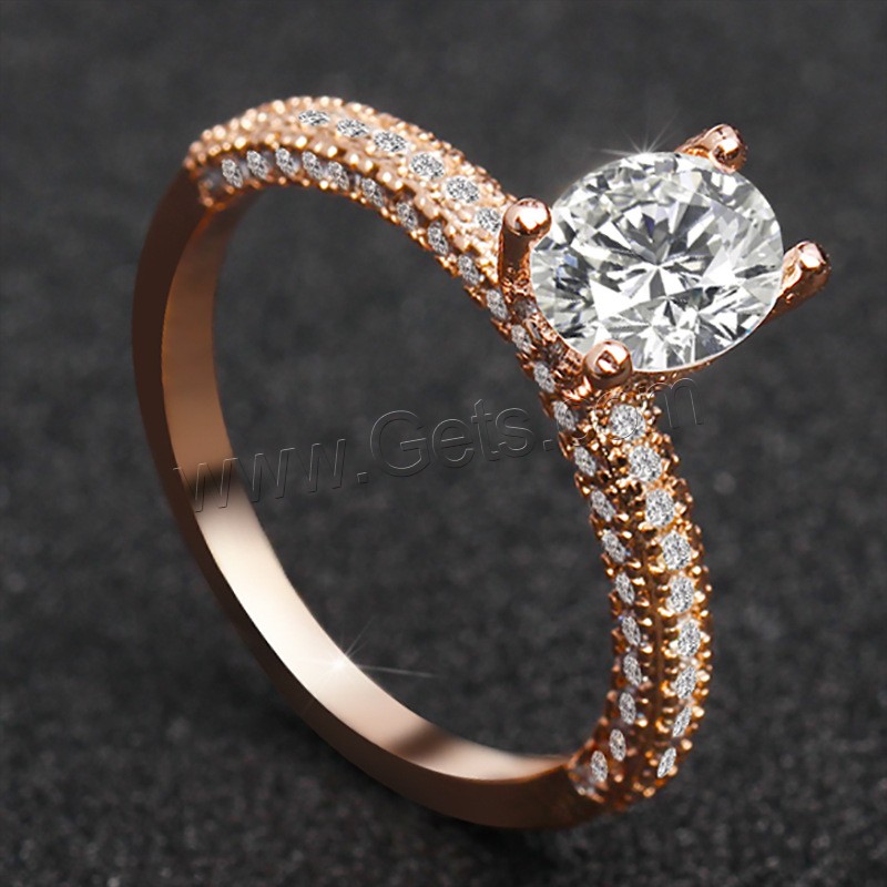 Rhinestone Brass Finger Ring, plated, different size for choice & for woman & with rhinestone, more colors for choice, Sold By PC