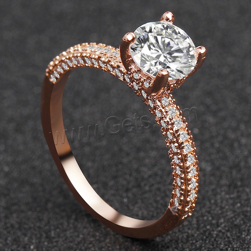 Rhinestone Brass Finger Ring, plated, different size for choice & for woman & with rhinestone, more colors for choice, Sold By PC