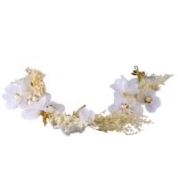 Nuptiale Fleurs cheveux, tissu, avec Plastique ABS perle, pour mariée Vendu par PC