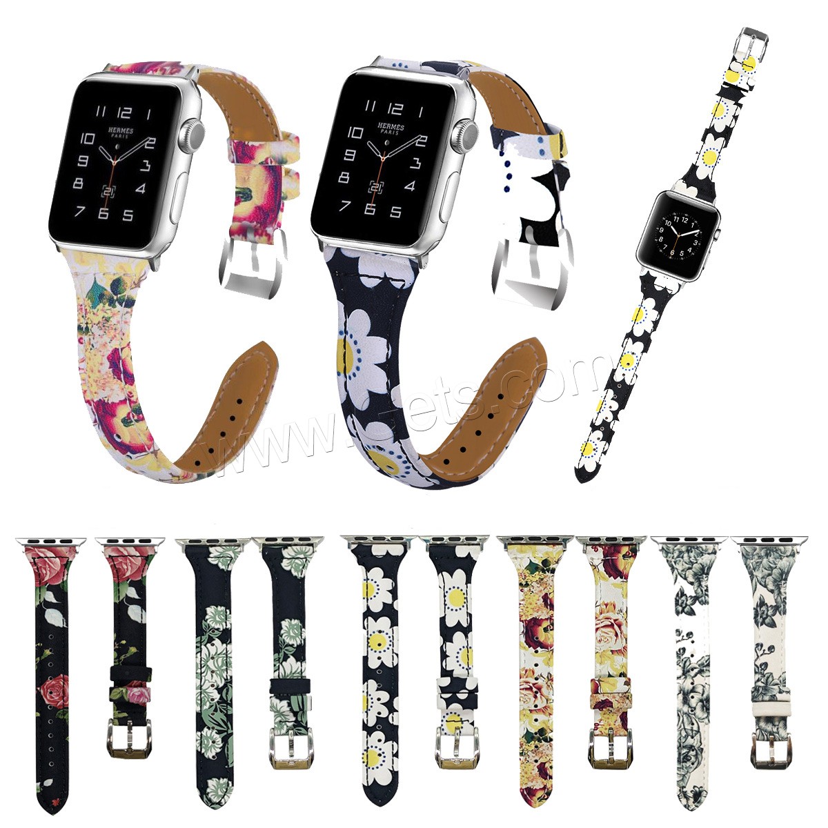 Cuir bracelet de montre, pour Apple Watch & normes différentes pour le choix & modèles différents pour le choix, Longueur:Environ 7 pouce, Vendu par PC