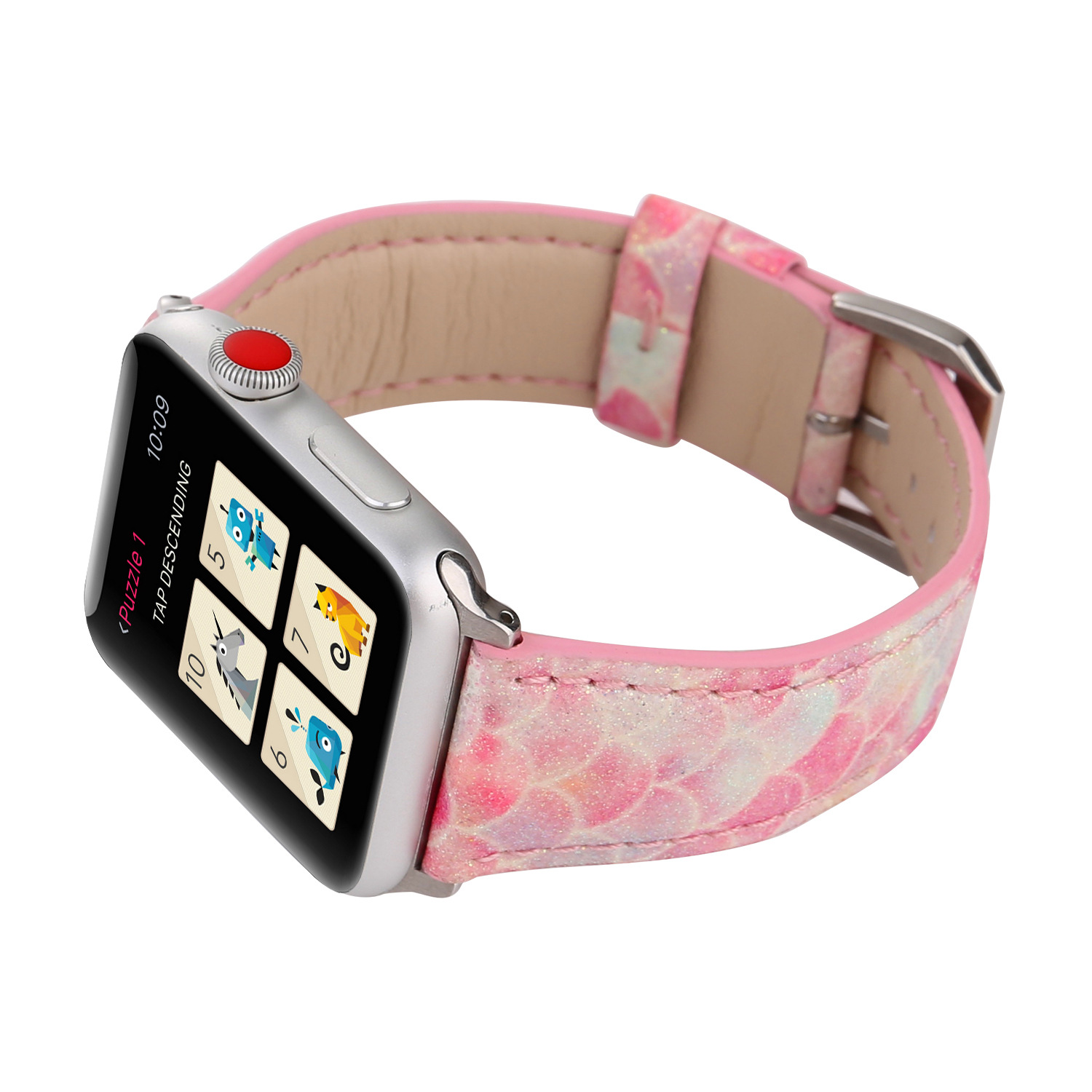 Cuir bracelet de montre, pour Apple Watch & normes différentes pour le choix, plus de couleurs à choisir, Longueur:Environ 7 pouce, Vendu par PC