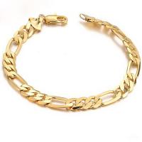 Brass Bracelets, gold color plated, Unisex, nickel, lead & cadmium free, 21cm Approx 8 Inch 