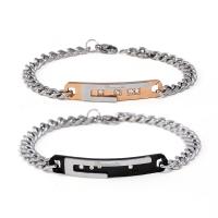 Zinc bracelets en strass en alliage , alliage de zinc, Placage, unisexe & normes différentes pour le choix & chaîne de torsion ovale & avec strass Environ 6.5 pouce, Environ  8 pouce, Vendu par brin