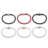 silicone bracelet, avec coquille, pour femme, plus de couleurs à choisir, 12mm Environ 7.5 pouce, Vendu par brin