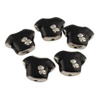 Enamel Zinc Alloy Beads, Garment, platinum color plated, lead & cadmium free Approx 1.5mm 