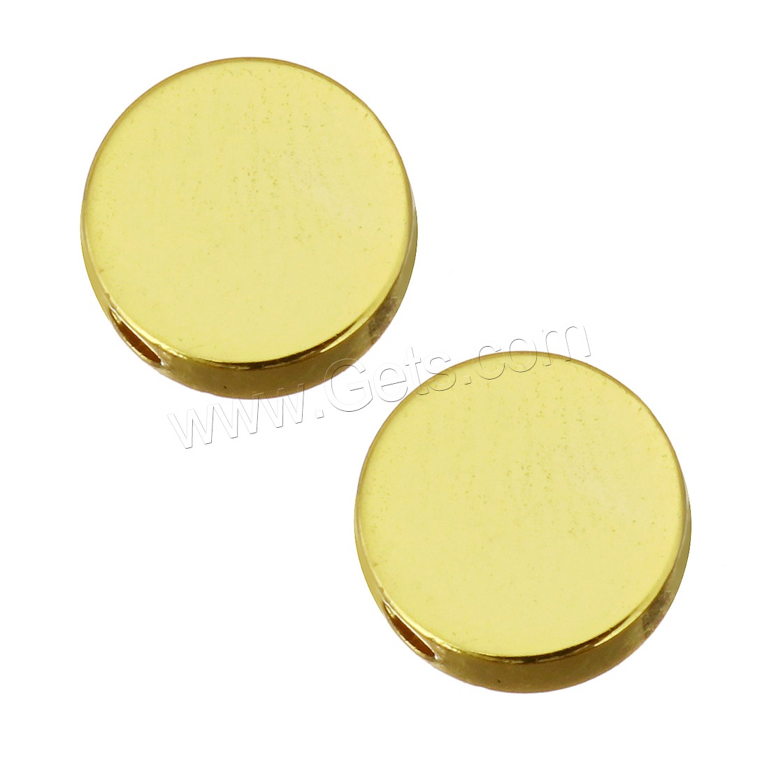 Brass Jewelry Beads, Flat Round, plated, different size for choice, more colors for choice, Hole:Approx 1.5mm, Sold By PC