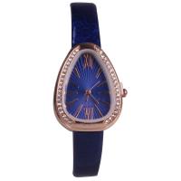 Reloj de Pulsera de mujeres, Cuero de PU, con dial de aleación de cinc & Vidrio, chapado, para mujer & con diamantes de imitación, más colores para la opción, 12x8x35mm, Vendido por UD