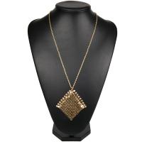 Chaîne en alliage de zinc de fer Collier Pull, avec 1.9lnch chaînes de rallonge, Placage de couleur d'or, chaîne ovale & pour femme & avec strass & creux Environ 24 pouce, Vendu par brin