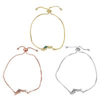 Brass Bracelets, with Opal, Dolphin, plated, adjustable & box chain & for woman 1mm Approx 6-9 Inch 