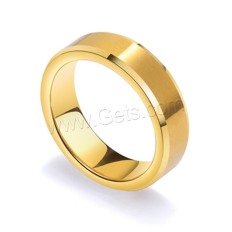 Men Tungsten Steel Ring in Bulk, plated, different size for choice & for man, more colors for choice, 6mm, Sold By PC