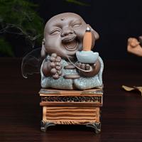 Incense Smoke Flow Backflow Holder Ceramic Incense Burner, Porcelain 