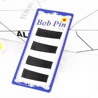 Hair Slide, Stainless Steel, stoving varnish, durable black 