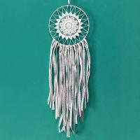 Fashion Dreamcatcher, Baumwollfaden, mit Spitze & Satinband & Eisen, 150x450mm, verkauft von PC