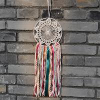 Fashion Dreamcatcher, Baumwollfaden, mit Baumwollsamt & Spitze & Eisen, Mehrfarbige, 150x430mm, verkauft von PC