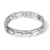 Acier titane bracelet, Placage, avec Magnetite & pour homme, plus de couleurs à choisir, 12mm Environ 8.5 pouce, Vendu par brin