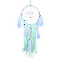 Fashion Dreamcatcher, Feder, mit Baumwollfaden & Spitze & Holz & Eisen, 150x550mm, verkauft von PC