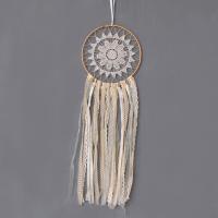 Fashion Dreamcatcher, Baumwollfaden, mit Spitze & Satinband & Eisen, 150x550mm, verkauft von PC