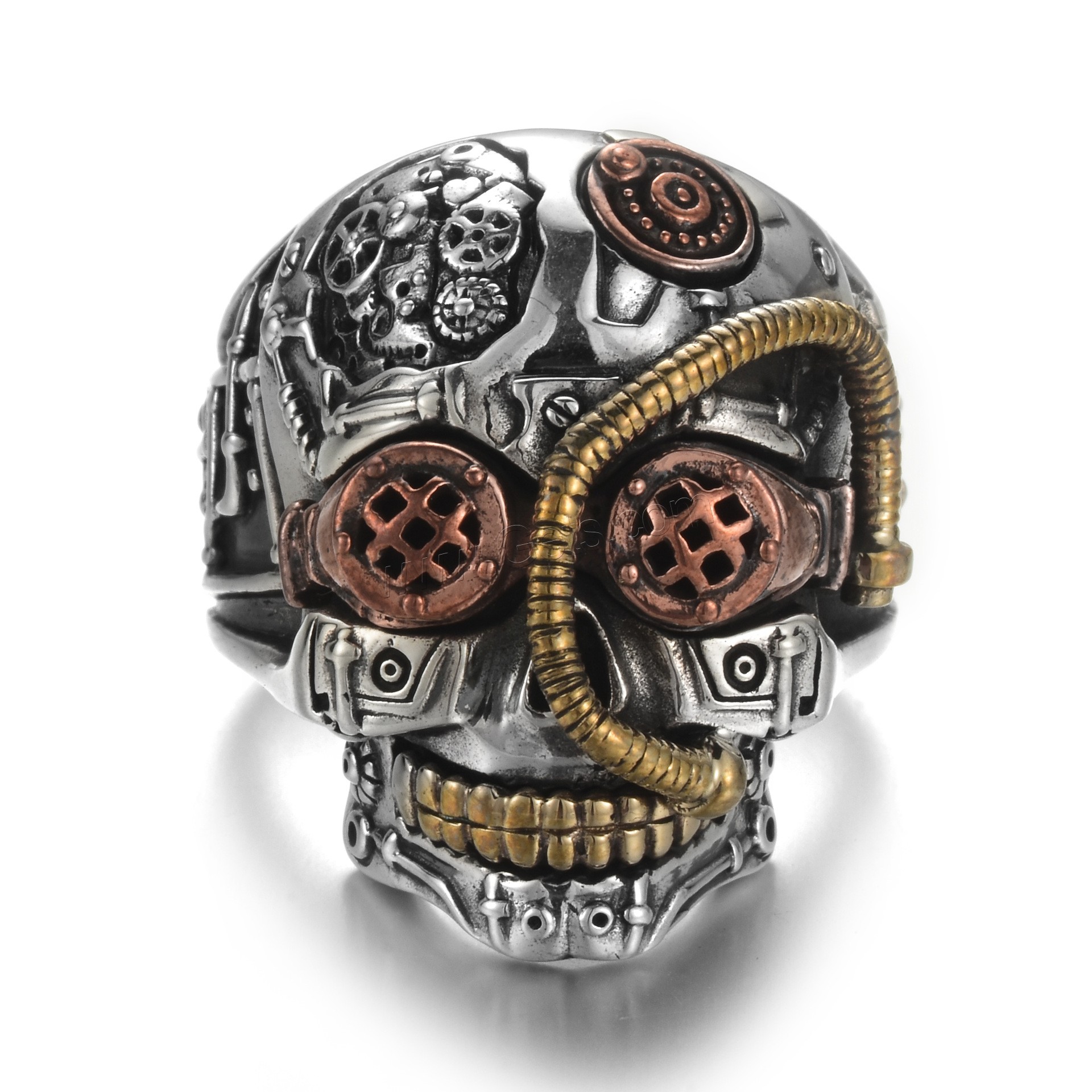 Zinc Alloy Finger Ring, Skull, plated, different size for choice & for man, Sold By PC