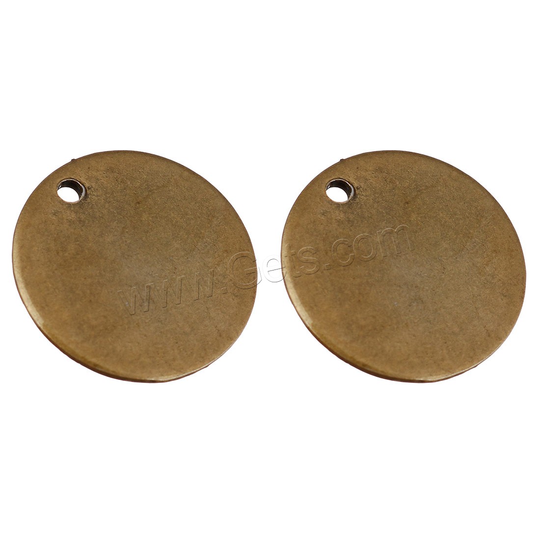 Stainless Steel Pendants, Flat Round, antique bronze color plated, different size for choice, Hole:Approx 1mm, Sold By PC