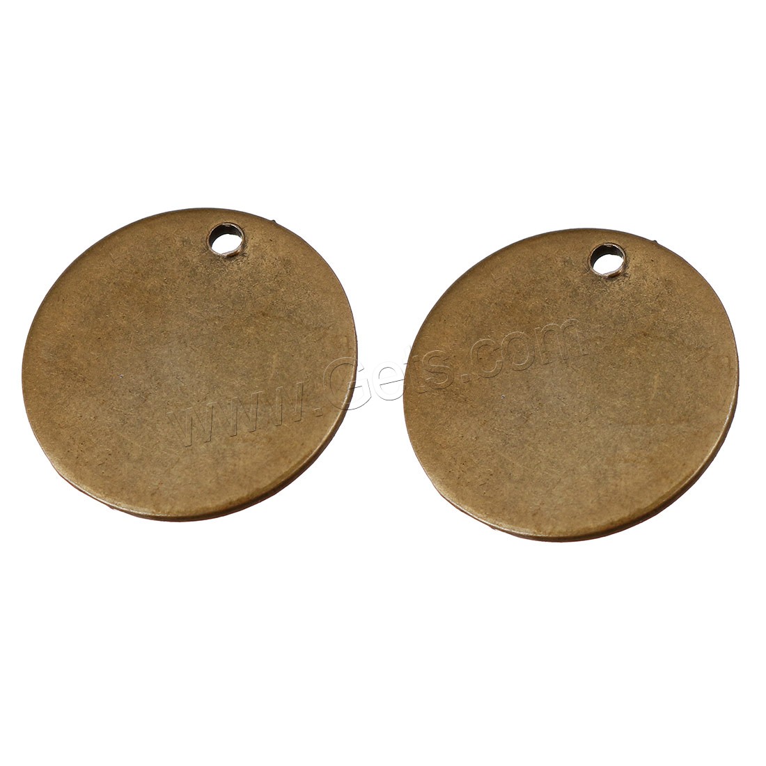 Stainless Steel Pendants, Flat Round, antique bronze color plated, different size for choice, Hole:Approx 1mm, Sold By PC