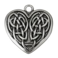 Stainless Steel Heart Pendants, blacken Approx 2mm 